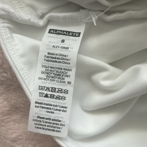 Alphalete Asymmetrical Bra - White, Small - Picture 4 of 4